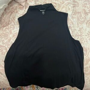 Athleta funnel neck sleeveless top black large